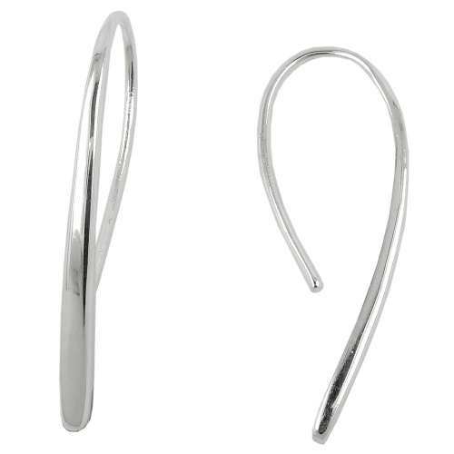 Durchzieher 33x2,5mm Ohrhaken Tropfen gl?nzend Silber 925