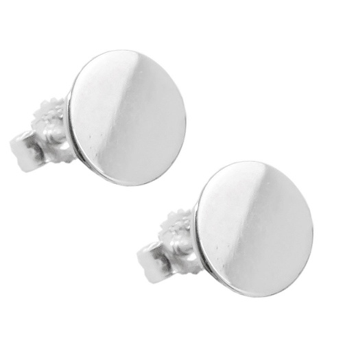 Stecker 8mm rund gl?nzend Silber 925