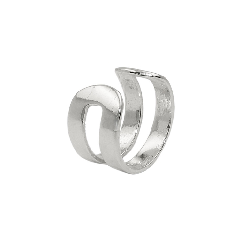 Ohrklemme Ohrring ear cuff 11x5mm Doppelsteg gl?nzend Silber 925
