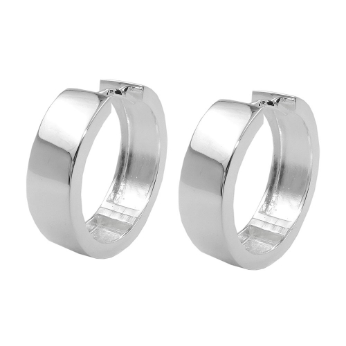 Creole 19,5x6mm Klappscharnier gl?nzend Silber 925