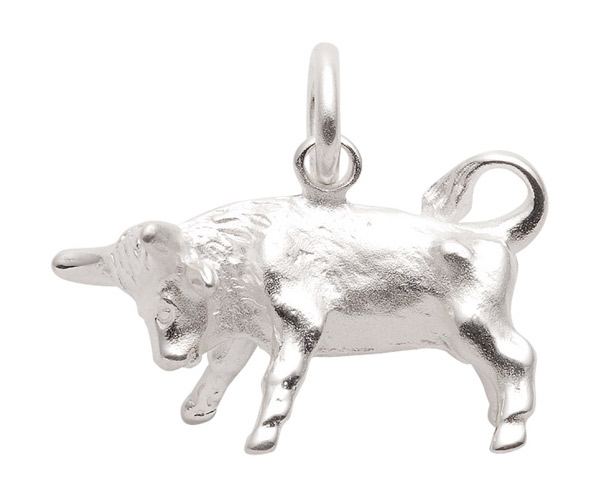 Anh?nger Sternzeichen Stier plastisch 22x17mm Silber 925