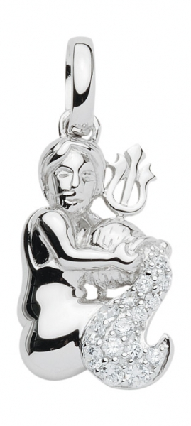 Anh?nger Sternzeichen Wassermann 925 Silber Zirkonia