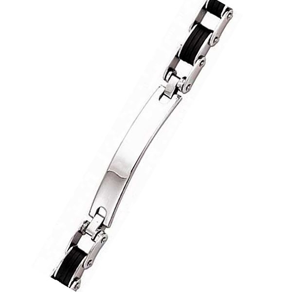 Armband Edelstahl ID Gravurplatte Kette