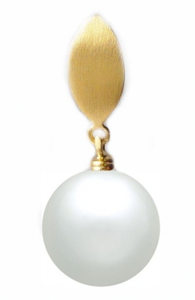 Anhänger Perle "White Pearl" Silber vergoldet 925