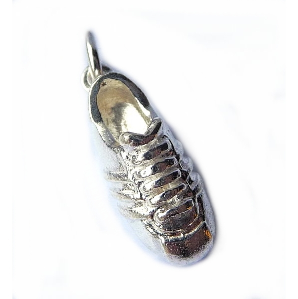 Anh?nger 18mm Fu?ballschuh Silber 925