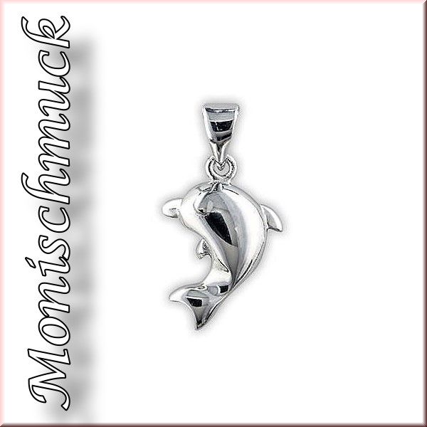 Anhänger 925 Sterling Silber Tiermotiv Delfin