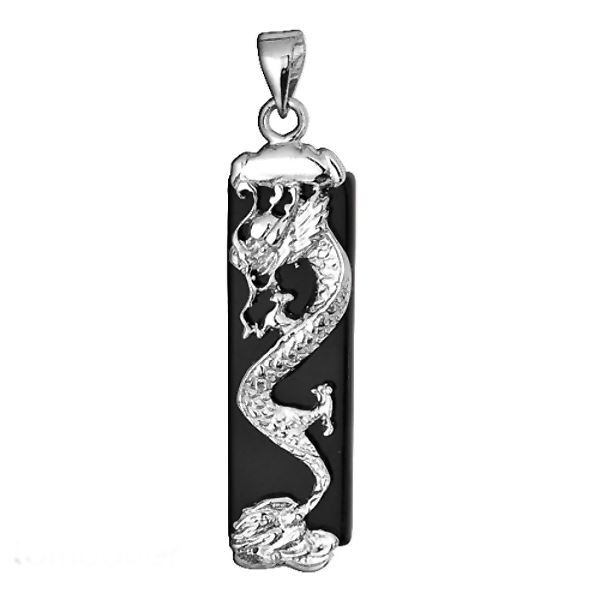Silberanh?nger 925/- Sterling Silber Achat - DRACHEN III