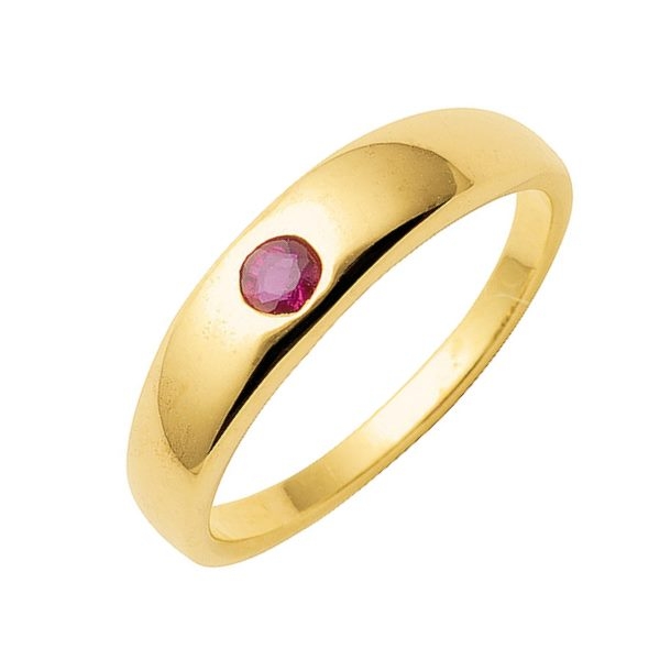 Anh?nger Taufring mit Rubin 14Kt 585 GOLD