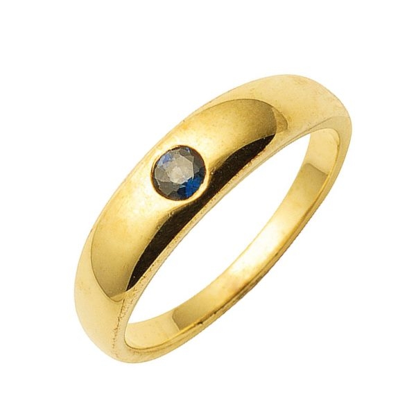 Anh?nger Taufring mit Safir 14Kt 585 GOLD