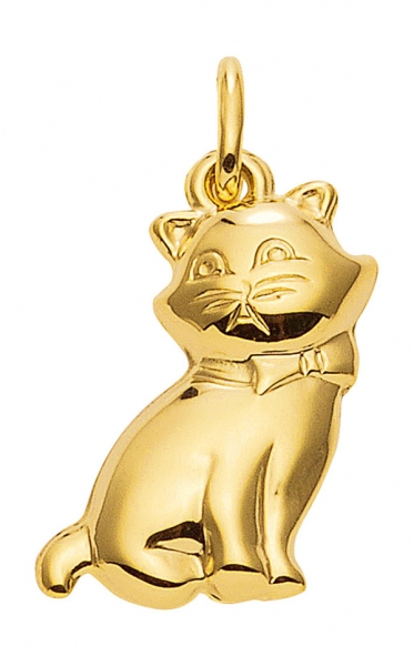 Anh?nger Katze 14Kt 585 GOLD