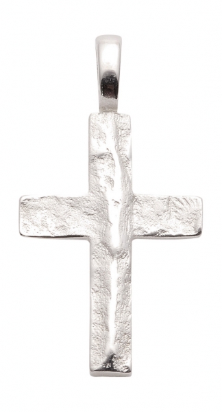 Anh?nger Kreuz geh?mmert 13x19mm Silber 925