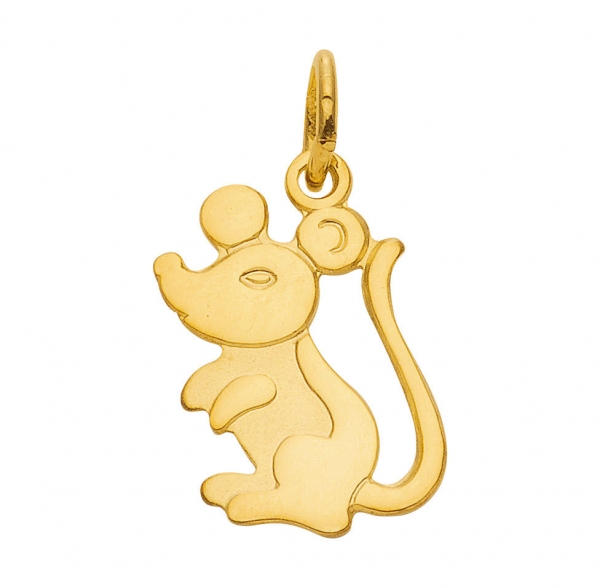 Anh?nger kleine Maus 8Kt 333 Gold