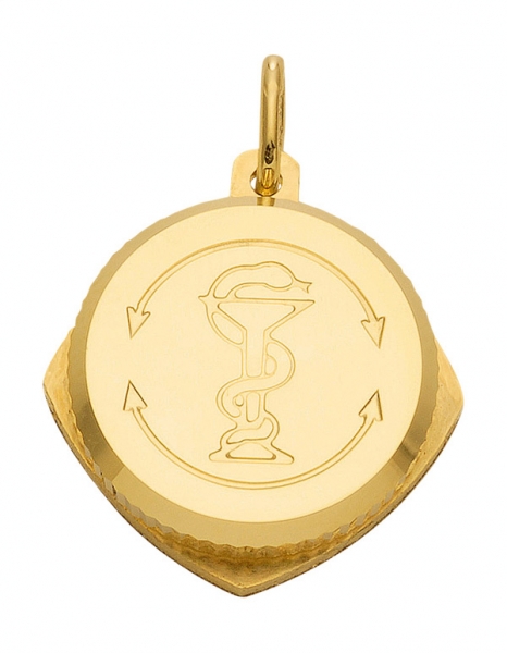 Anh?nger SOS Kapsel 18x20mm vergoldet Silber 925