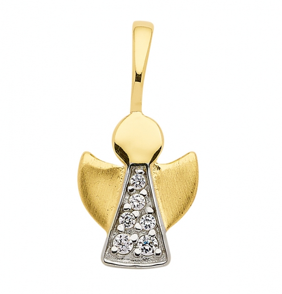 Anh?nger Engelmotiv Zirkonia 8Kt 333 GOLD