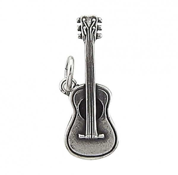 Anh?nger Gitarre oxidiert Silber 925