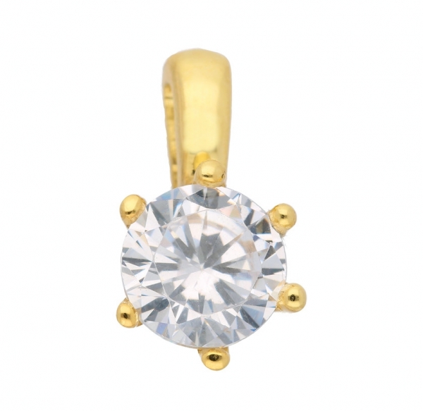 Anh?nger 6,5mm Zirkonia 8Kt 333 GOLD