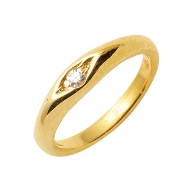 Anh?nger Taufring mit Diamant 14Kt 585 GOLD
