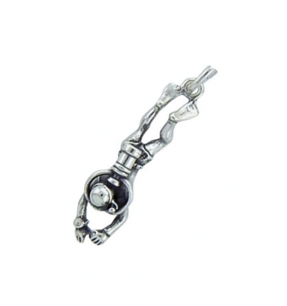 Anh?nger Taucher oxidiert Silber 925