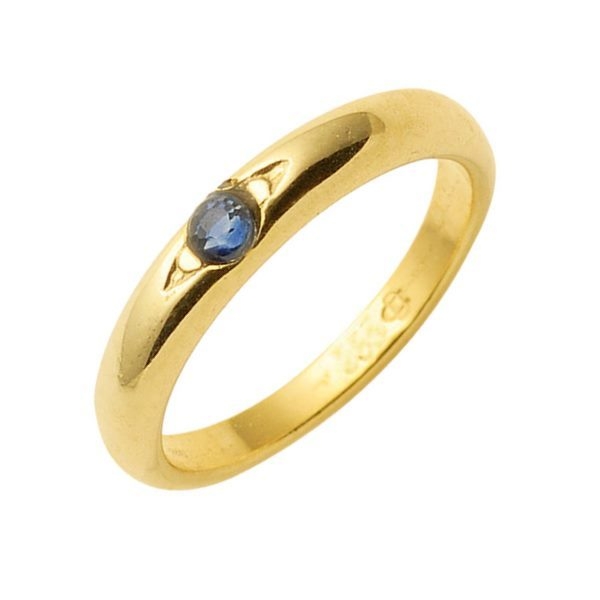 Anh?nger Taufring mit Safir 14Kt 585 GOLD