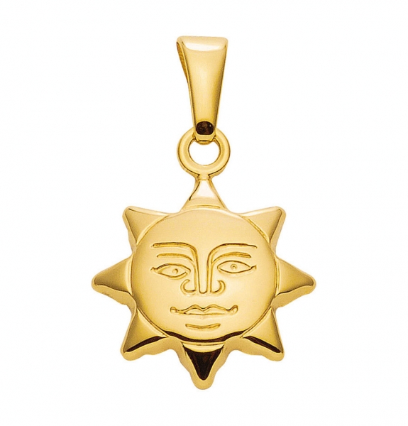 Anh?nger kleine Sonne 8Kt 333 GOLD