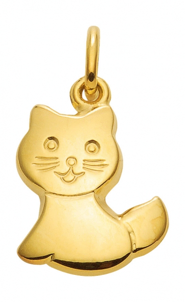 Anh?nger Katze 8Kt 333 GOLD