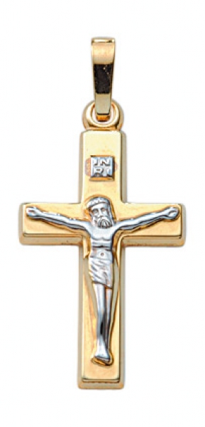Anh?nger Kreuz 12x19mm Jesus Korpus 8Kt 333 GOLD