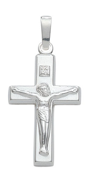 Anhänger Kreuz Jesus Korpus 13x20mm Silber 925