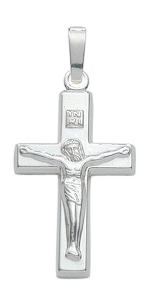 Anh?nger Kreuz Jesus Korpus 13x20mm Silber 925