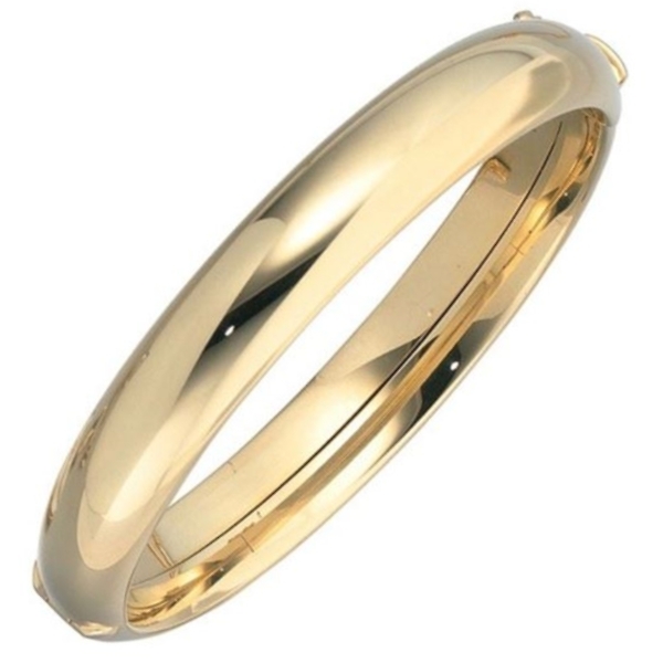 Armreif gew?lbt 12mm 14Kt 585 Gold