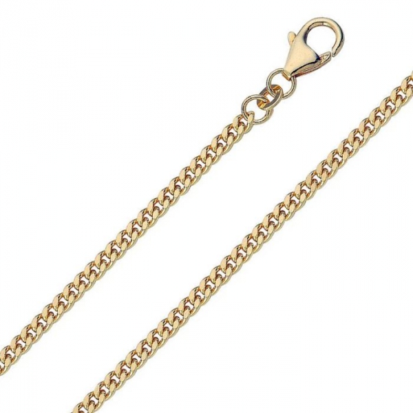 Collier Panzer flach 45cm 2,7mm 14Kt 585 GOLD