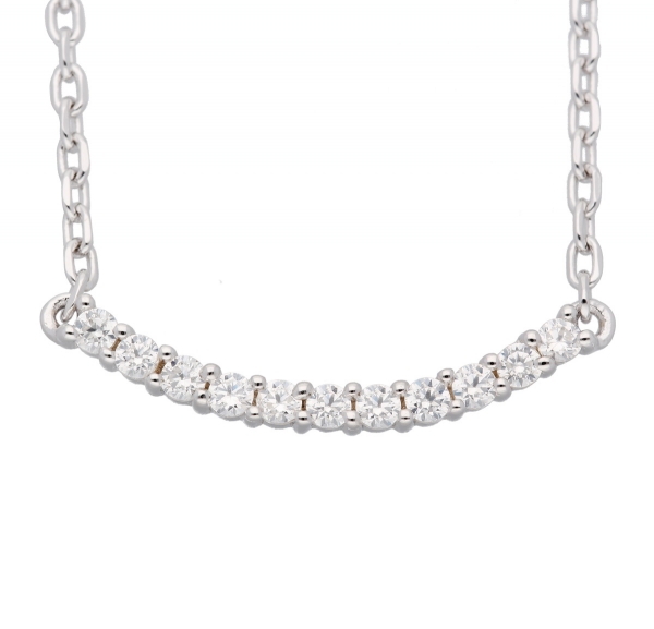 Kette und Anh?nger mit Zirkonias Silber 925 42cm+3cm