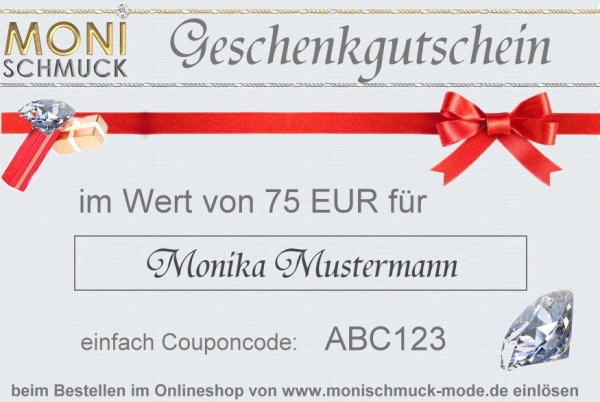 Geschenkgutschein 75 EURO