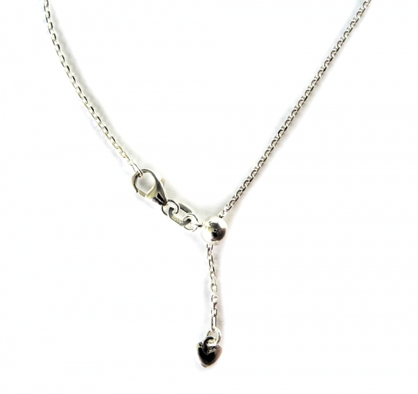 Collier Kette 45cm vario mit Herzanh?nger 925 Silber