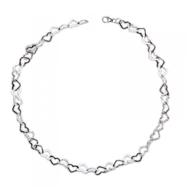 Collier Kette  Herzen 40-90cm 925 Silber