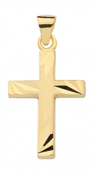 Anh?nger Kreuz 11x20mm 14Kt 585 GOLD