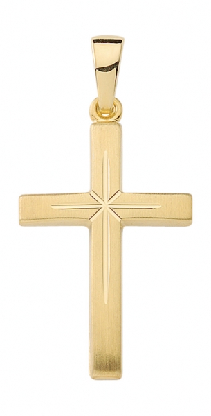 Anhänger Kreuz 15x22mm 8Kt 333 GOLD