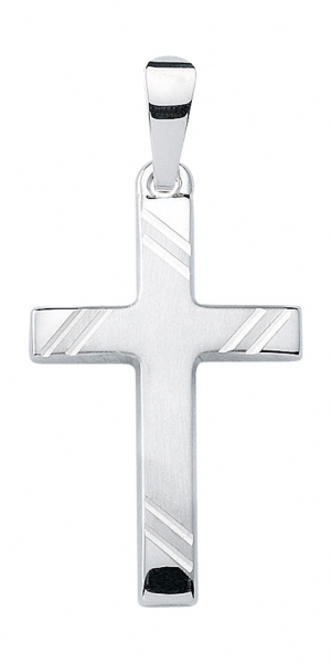 Anh?nger Kreuz 13x20mm 8Kt 333 WEISSGOLD