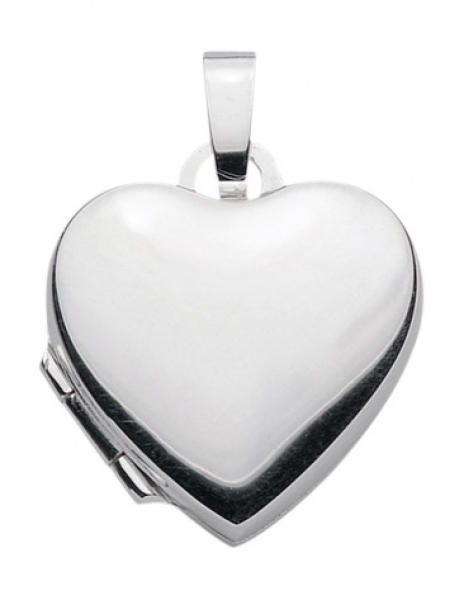 Anh?nger Medaillon Herz 15x14mm Silber 925