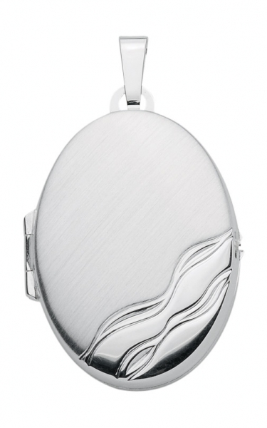 Anh?nger Medaillon oval 21x28mm Silber 925