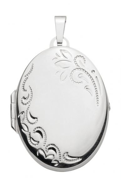 Anh?nger Medaillon oval 24x31mm Silber 925