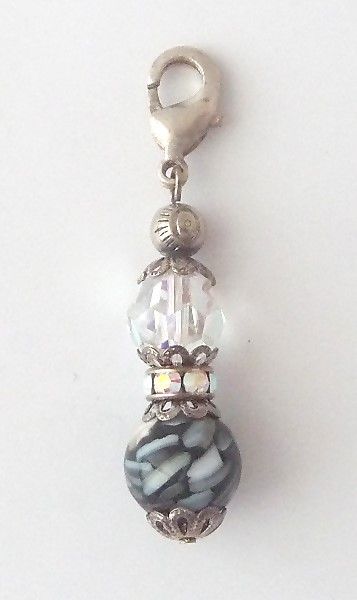 Anh?nger Charm Perle black white