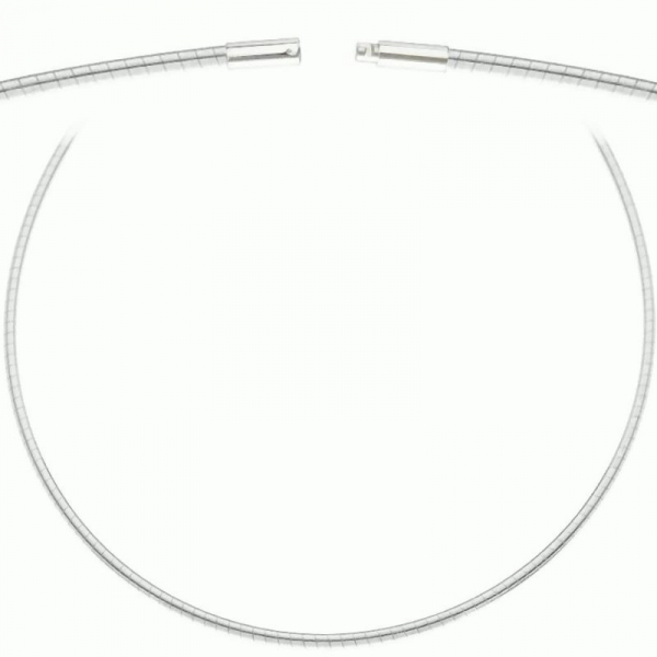 Collier Omegareifen 1,9mm 40cm Bajonett 925 Silber
