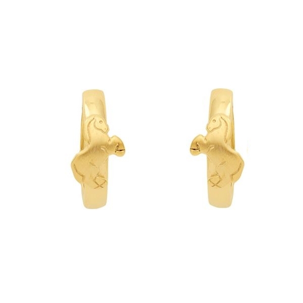 Creole Klappscharnier Pferd ?14mm 8Kt 333 GOLD