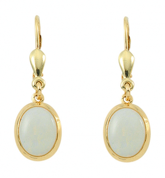 Ohrh?nger mit Brisur Opal 585 Gold