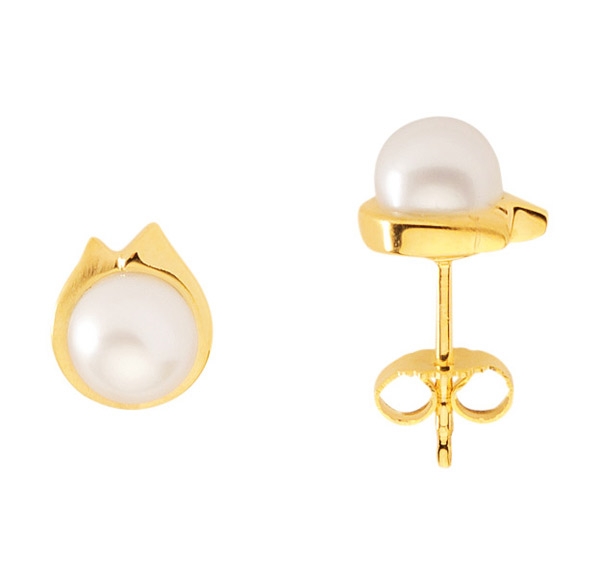 Stecker 5,9mm S??wasserperle 8Kt 333 GOLD