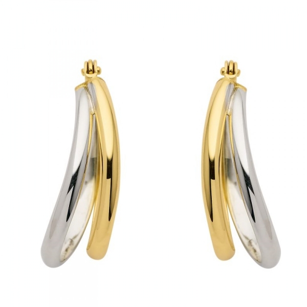 Creole bicolor 8Kt 333 GOLD WEISSGOLD