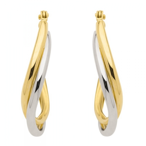 Creole bicolor 8Kt 333 GOLD WEISSGOLD