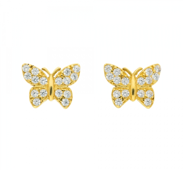 Stecker Schmetterling Zirkonia 8Kt 333 GOLD