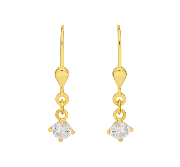 Brisur Ohrh?nger Zirkonia 8Kt 333 GOLD