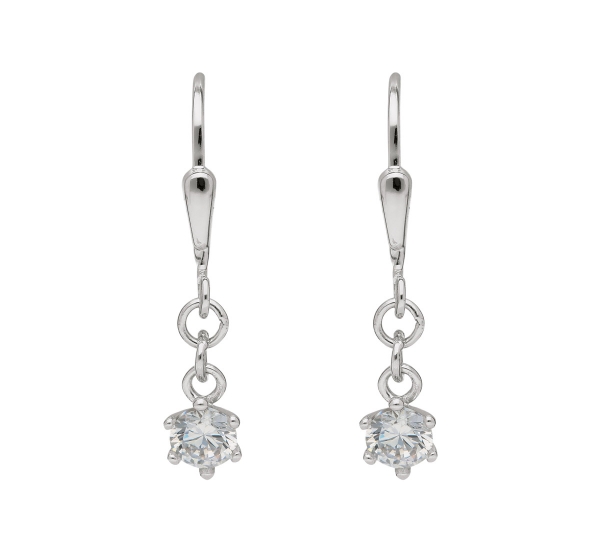 Ohrh?nger Brisur Zirkonia 8Kt 333 WEISSGOLD